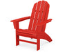 POLYWOOD Vineyard Curveback Adirondack Chair in Sunset Red