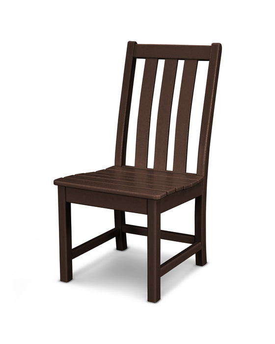 POLYWOOD Vineyard Dining Side Chair in Mahogany