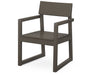 POLYWOOD EDGE Dining Arm Chair in Vintage Coffee