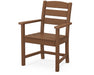 POLYWOOD Lakeside Dining Arm Chair in Teak