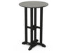 POLYWOOD® Contempo 24" Round Counter Table in Black / Grey