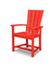 POLYWOOD Quattro Adirondack Dining Chair in Sunset Red