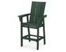 POLYWOOD® Modern Curveback Adirondack Bar Chair in Green