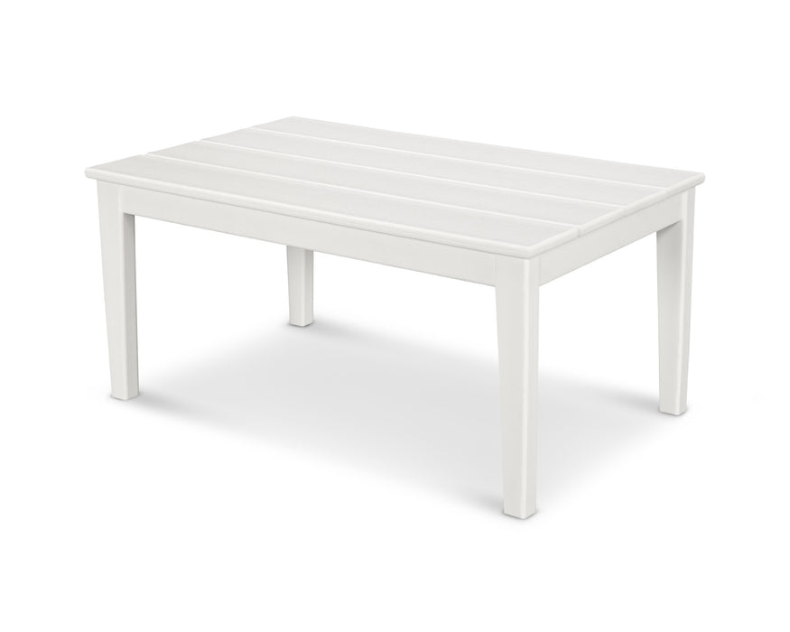 POLYWOOD Newport 22" x 36" Coffee Table in White