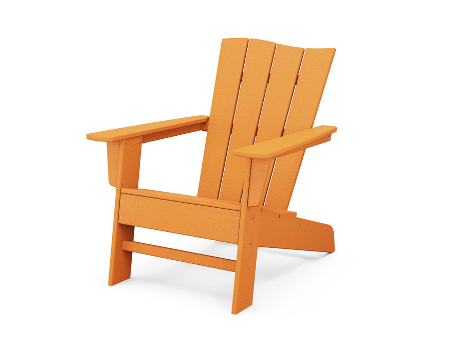 POLYWOOD The Wave Chair Left in Tangerine