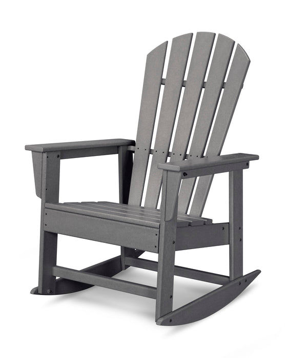 POLYWOOD South Beach Rocking Chair in Slate Grey
