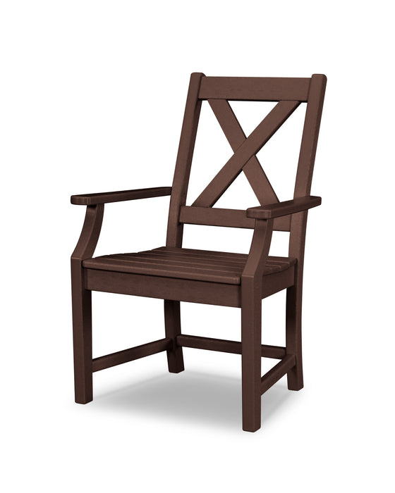 POLYWOOD Braxton Dining Arm Chair in Mahogany