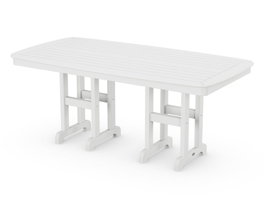 POLYWOOD Nautical 37" x 72" Dining Table in White