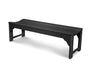 POLYWOOD Traditional Garden 60" Backless Bench in Black