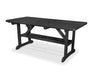 POLYWOOD Park 33" x 70" Harvester Picnic Table in Black