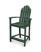 POLYWOOD Classic Adirondack Counter Chair in Green