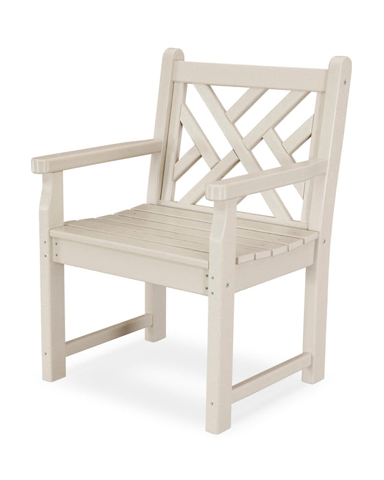 POLYWOOD Chippendale Garden Arm Chair in Sand