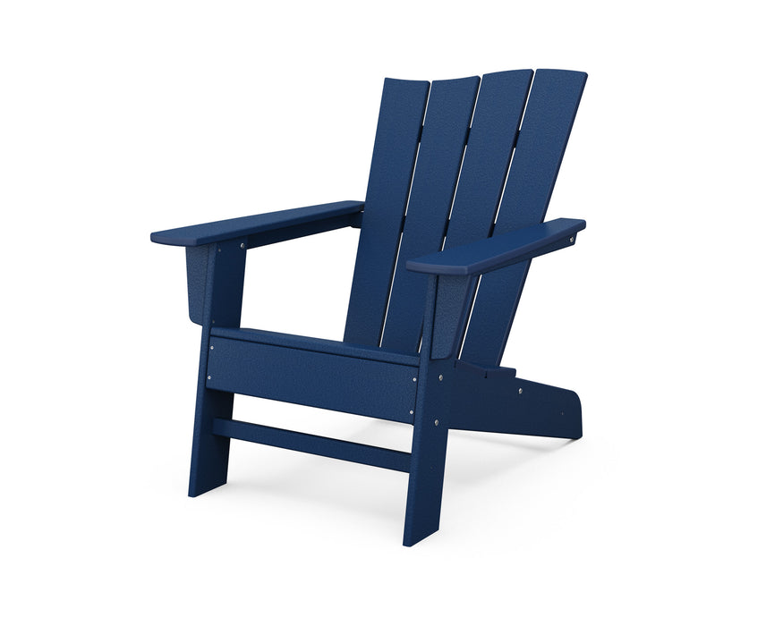 POLYWOOD The Wave Chair Right in Navy