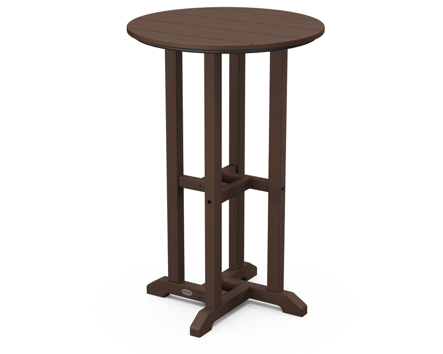 POLYWOOD Traditional 24" Round Counter Table in Mahogany