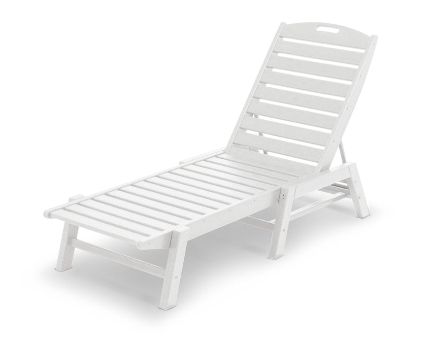 POLYWOOD Nautical Chaise in White