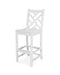 POLYWOOD Chippendale Bar Side Chair in White