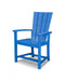 POLYWOOD Quattro Adirondack Dining Chair in Pacific Blue