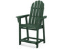 POLYWOOD® Vineyard Curveback Adirondack Counter Chair in Green