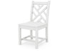 POLYWOOD Chippendale Dining Side Chair in White