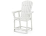 POLYWOOD Nautical Curveback Adirondack Counter Chair in Vintage White