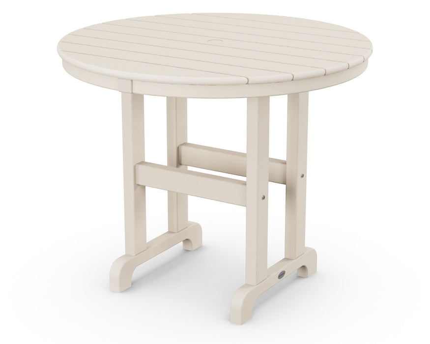POLYWOOD Round 36" Dining Table in Sand