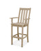 POLYWOOD Vineyard Bar Arm Chair in Vintage Sahara