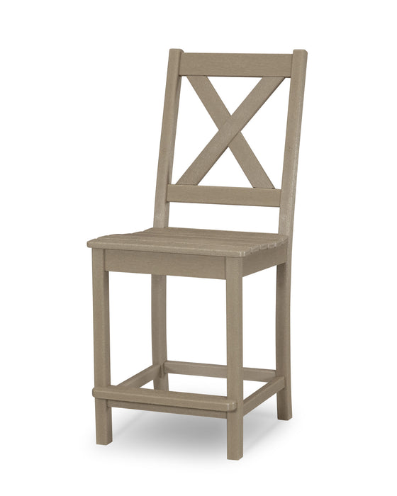 POLYWOOD Braxton Counter Side Chair in Vintage Sahara