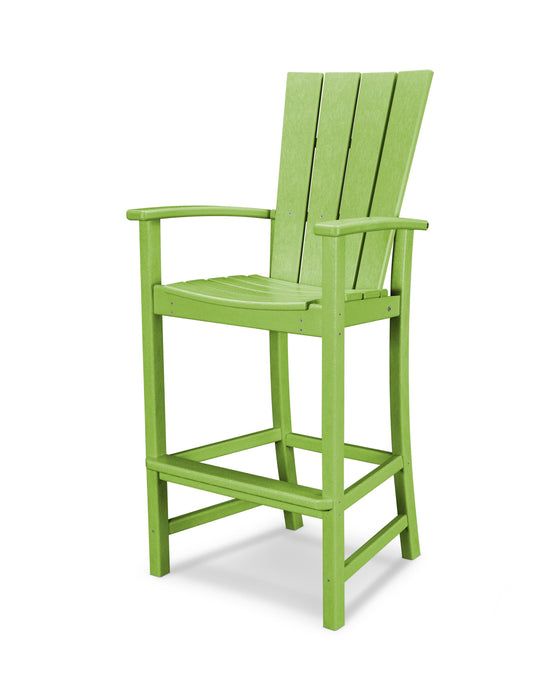 POLYWOOD Quattro Adirondack Bar Chair in Lime
