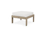 POLYWOOD Braxton Deep Seating Ottoman in Vintage Sahara with Natural Linen fabric