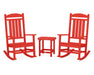 POLYWOOD Presidential Rocker 3-Piece Set in Sunset Red