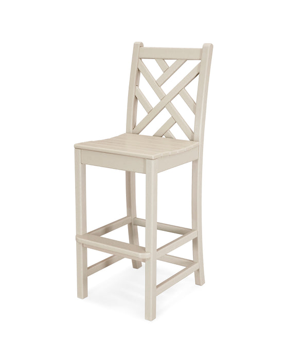 POLYWOOD Chippendale Bar Side Chair in Sand