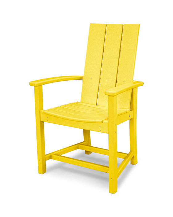 POLYWOOD Modern Adirondack Dining Chair in Lemon