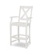 POLYWOOD Braxton Bar Arm Chair in Vintage White