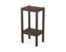 POLYWOOD Two Shelf Bar Side Table in Mahogany