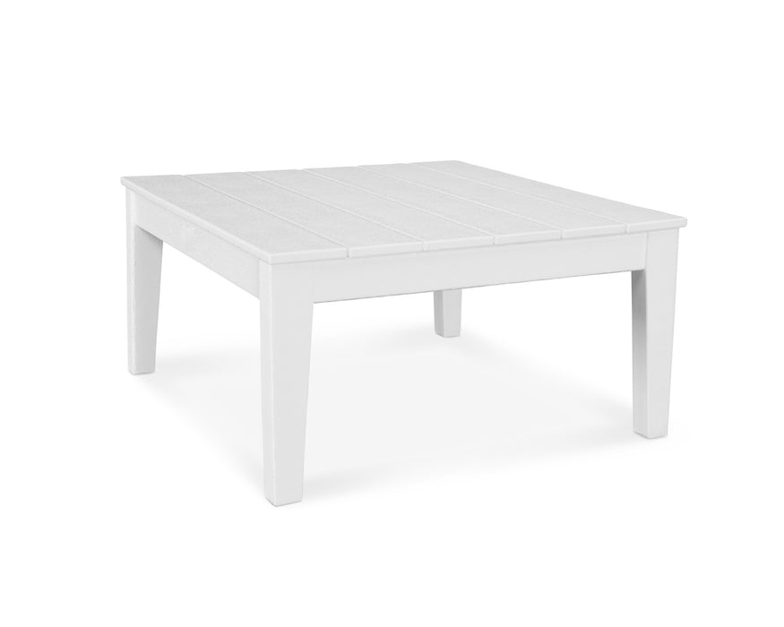 POLYWOOD Newport 36" Conversation Table in Vintage White