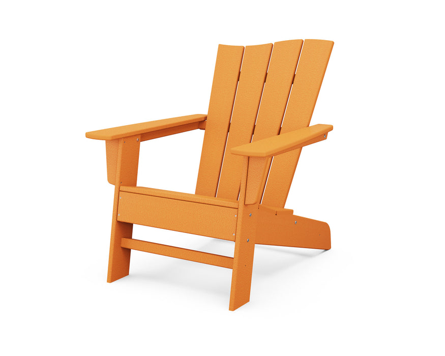 POLYWOOD The Wave Chair Right in Tangerine