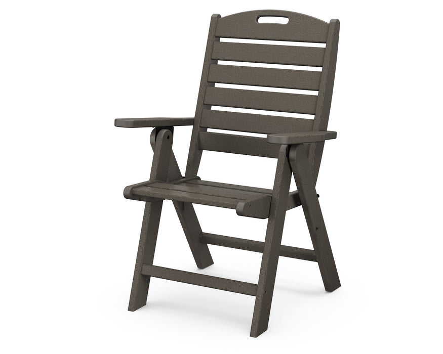 POLYWOOD Nautical Highback Chair in Vintage Coffee