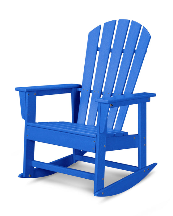 POLYWOOD South Beach Rocking Chair in Pacific Blue