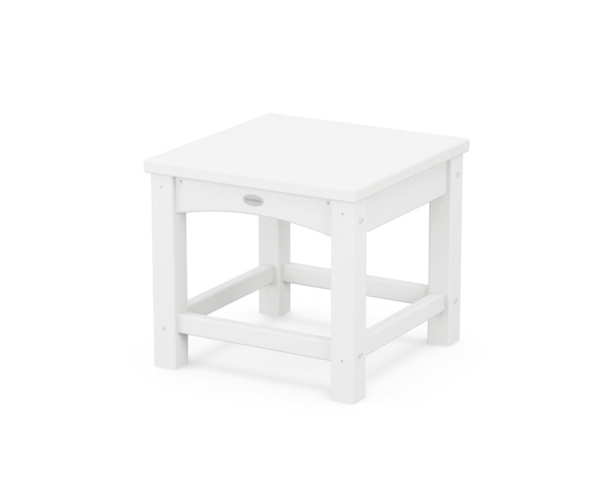 POLYWOOD Club 18" End Table in White