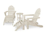 POLYWOOD Classic Adirondack 5-Piece Casual Set in Sand