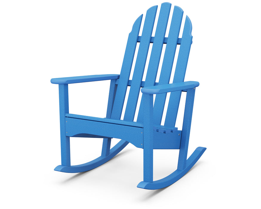 POLYWOOD Classic Adirondack Rocking Chair in Pacific Blue