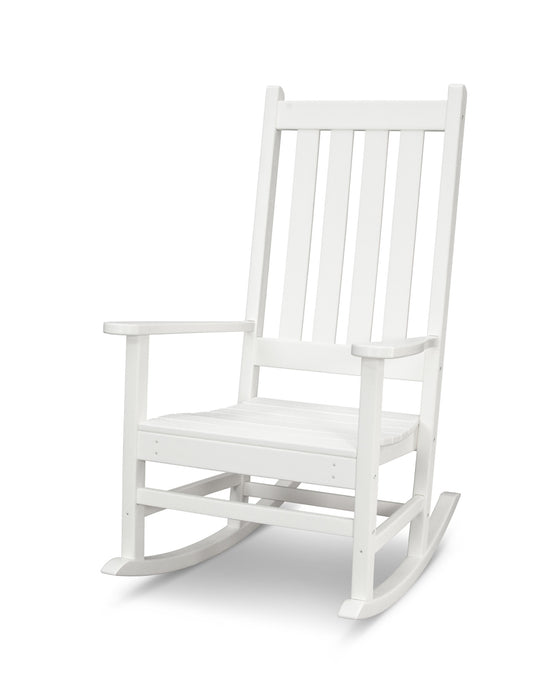 POLYWOOD Vineyard Porch Rocking Chair in Vintage White