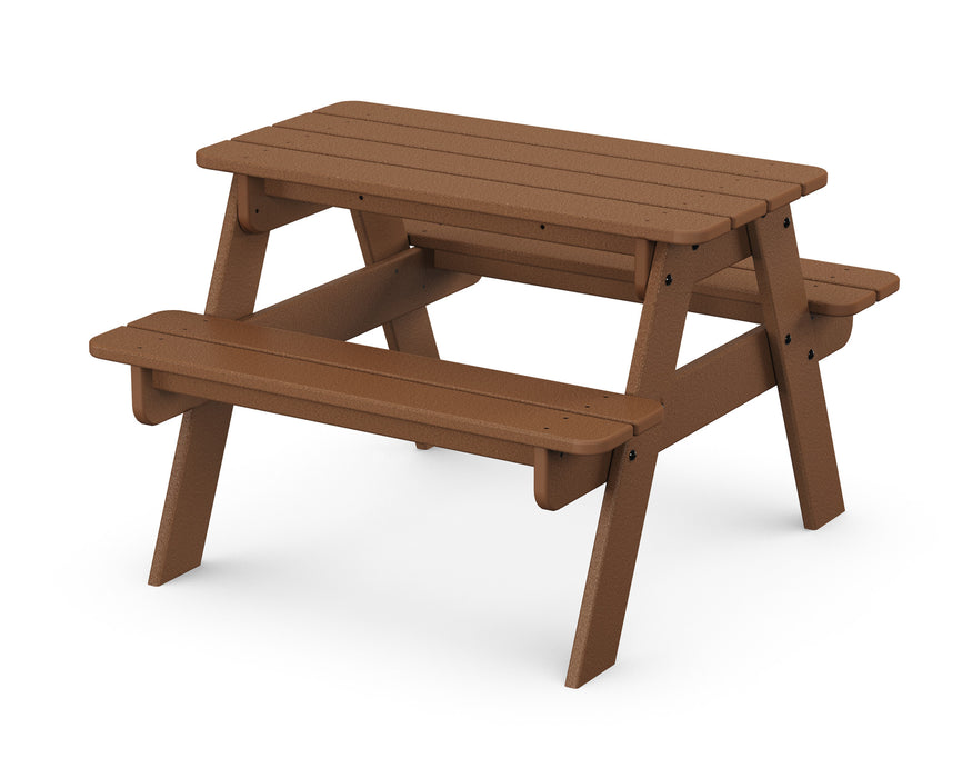 POLYWOOD Kids Outdoor Picnic Table in Teak