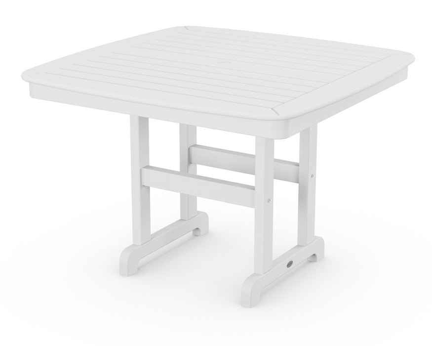 POLYWOOD Nautical 44" Dining Table in White