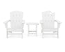 POLYWOOD Wave Collection 3-Piece Set in White