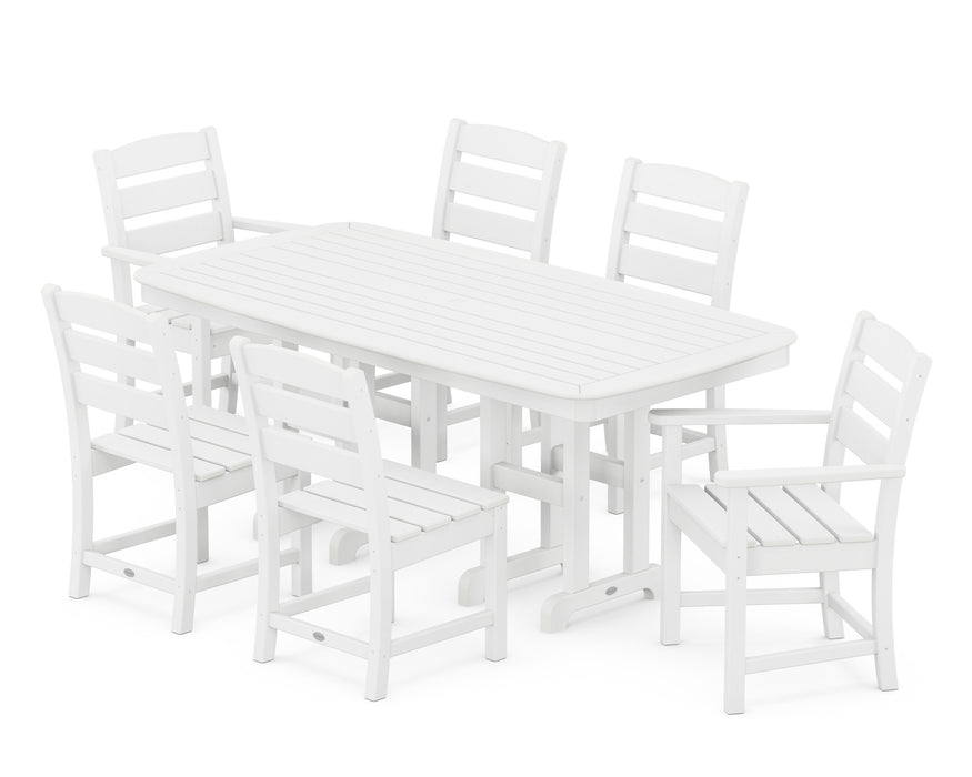 POLYWOOD Lakeside 7-Piece Dining Set in White
