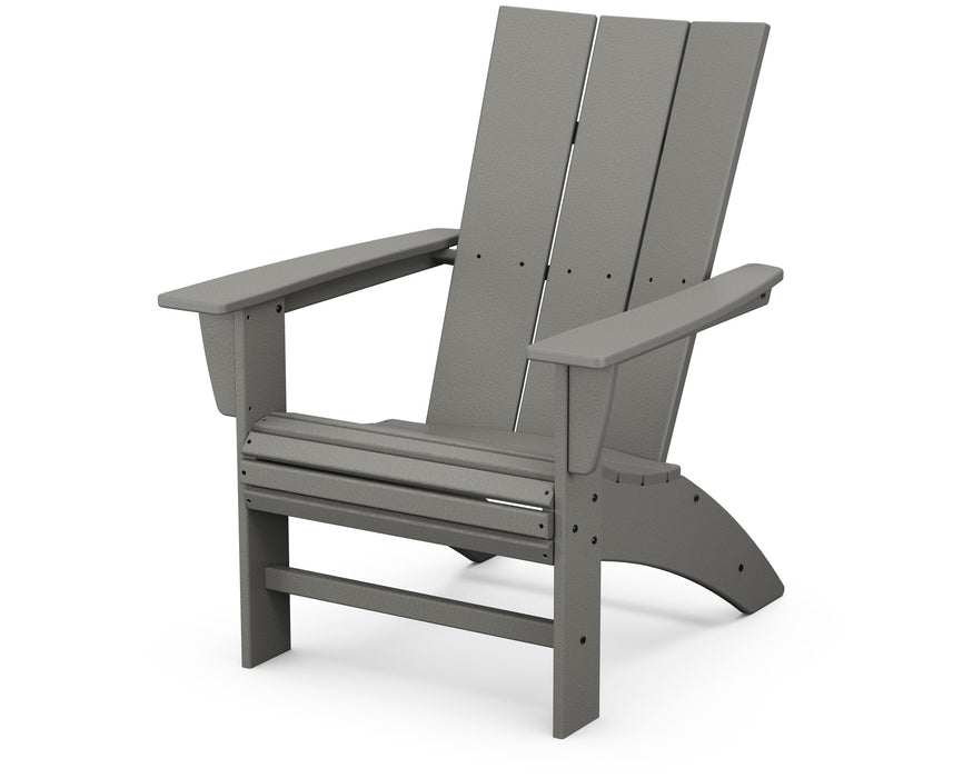 POLYWOOD® Modern Curveback Adirondack Chair in Slate Grey