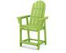 POLYWOOD® Vineyard Curveback Adirondack Counter Chair in Lime