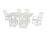 POLYWOOD Braxton 7-Piece Rustic Farmhouse Dining Set in Vintage White