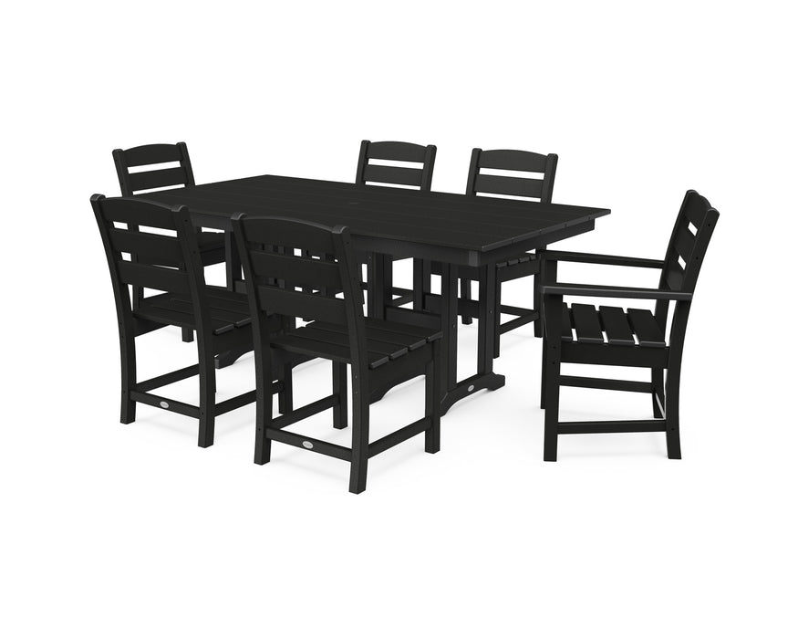 POLYWOOD Lakeside 7-Piece Farmhouse Dining Set — Outdoor Rooms by